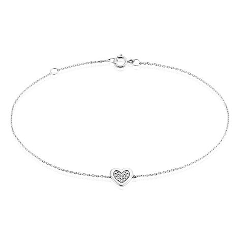 Bracelet Or Blanc Abidan Diamants - Bracelets chaînes Femme | Marc Orian