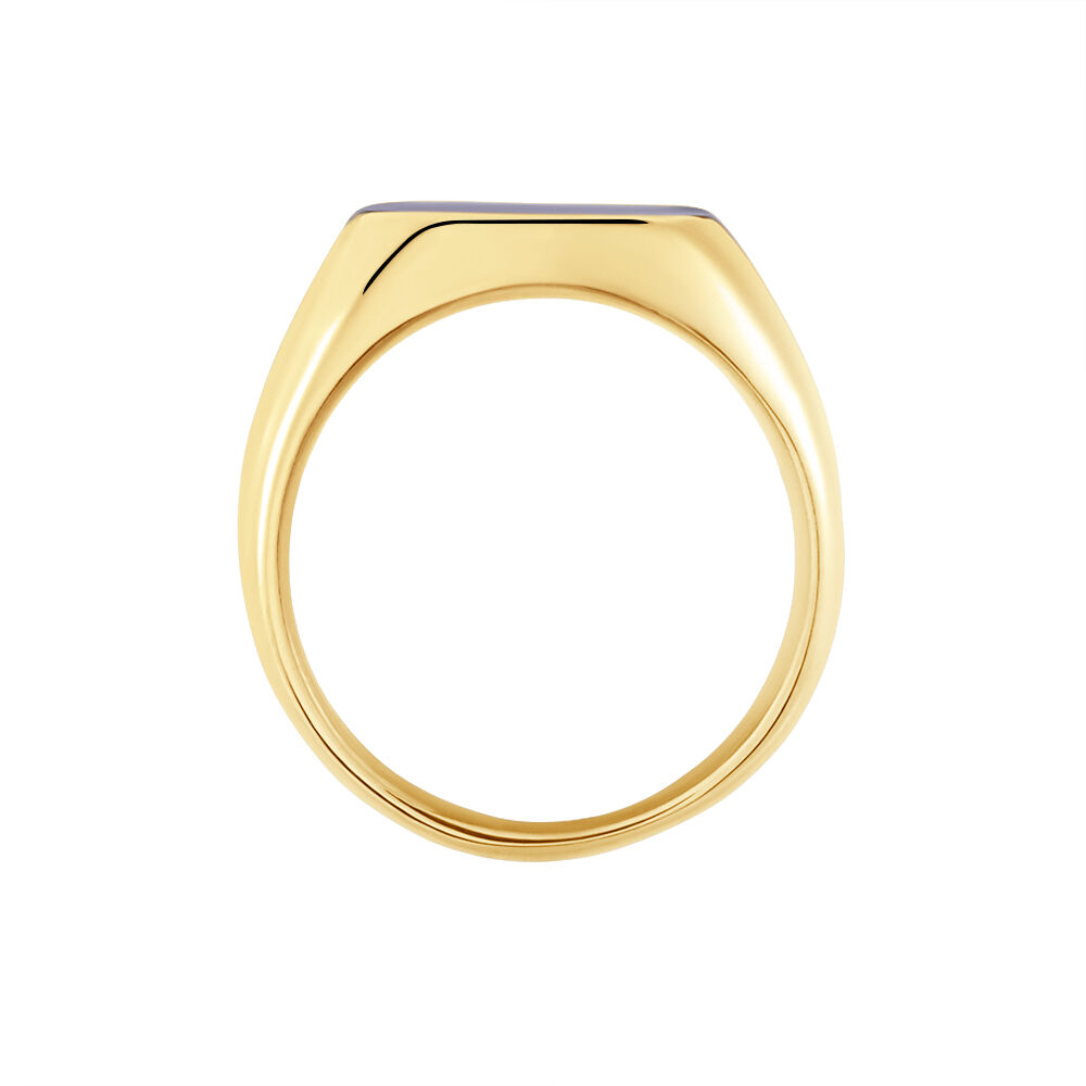 Chevalière Jourdan Veligenda Acier Doré - Bijoux fantaisie Homme | Marc Orian