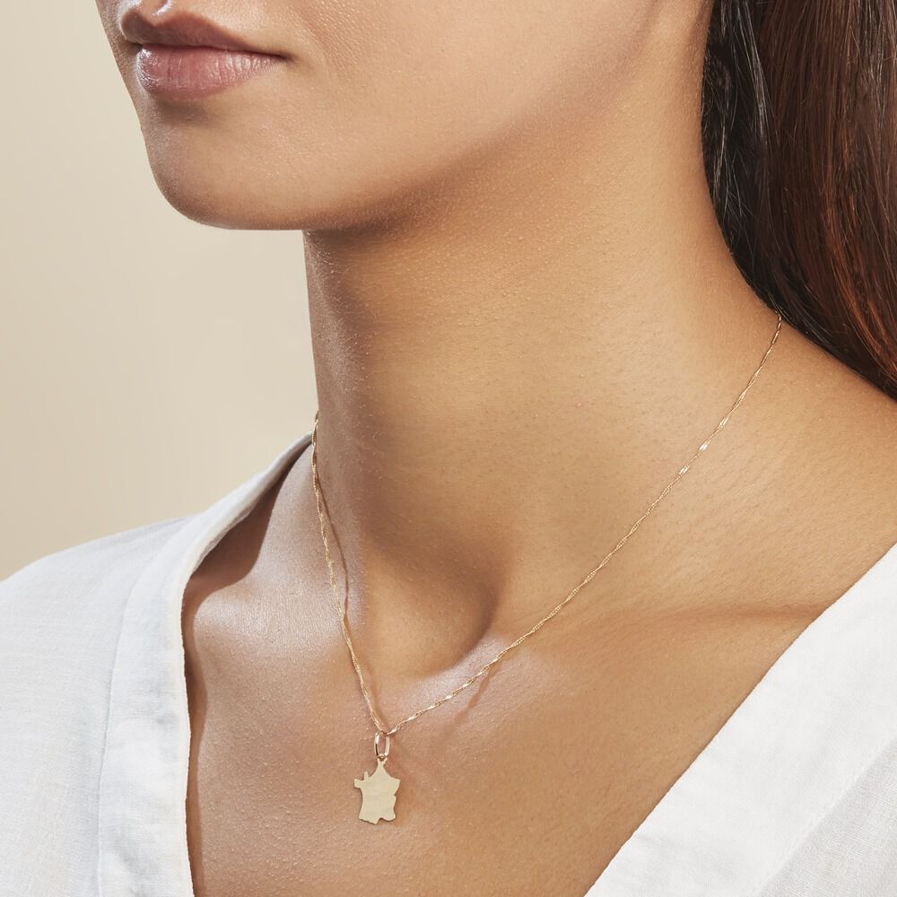 Pendentif Gaietana France Or Jaune - Bijoux personnalisés Famille | Marc Orian