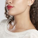 Boucles D'oreilles Puces Mathilde Argent Blanc Oxyde De Zirconium - Puces Femme | Marc Orian