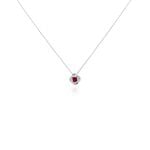 Collier Argent Blanc Clover Verre Oxydes De Zirconium - Colliers avec pierres Femme | Marc Orian