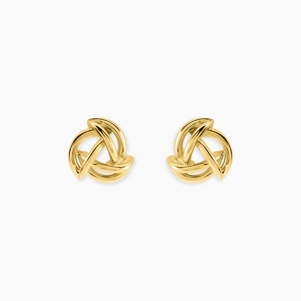 Boucles D'Oreilles Puces Gladwin Acier Jaune - Puces Femme | Marc Orian