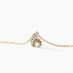 Collier Vrille Accompagnee Or Jaune Diamant - Colliers solitaires Femme | Marc Orian