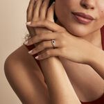 Bague Syriana Or Blanc Saphir Et Diamant - Solitaires Femme | Marc Orian