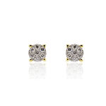 Boucles D'oreilles Puces Kate Or Jaune Diamant - Boucles d'oreilles mariage Femme | Marc Orian
