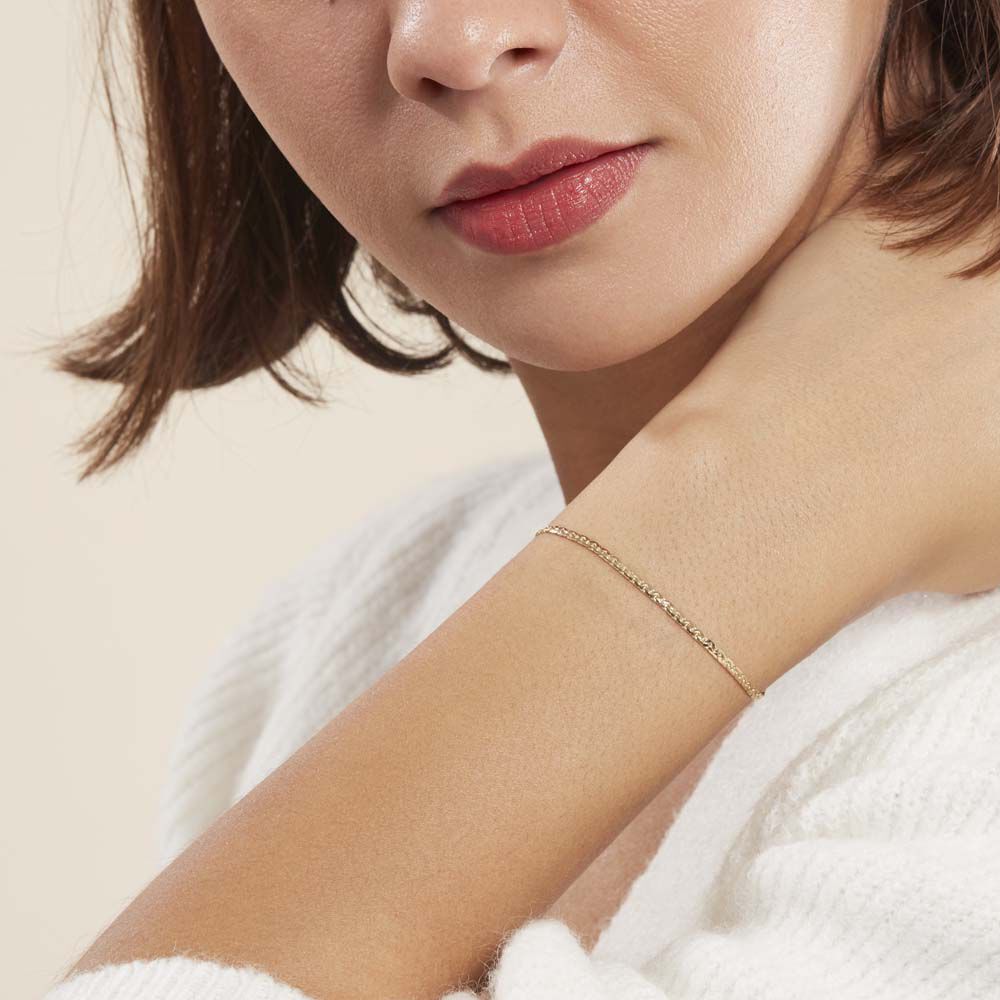 Bracelet Ivy Maille Haricot Or Jaune - Bracelets mailles Femme | Marc Orian
