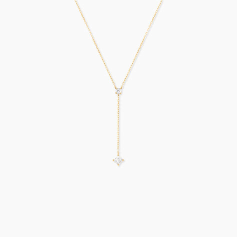 Collier Myfanwy Or Jaune Oxyde De Zirconium - Colliers avec pierres Femme | Marc Orian