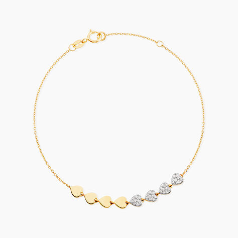 Bracelet Dagmar Or Jaune Oxyde De Zirconium - Bracelets cha&icirc;nes Femme | Marc Orian
