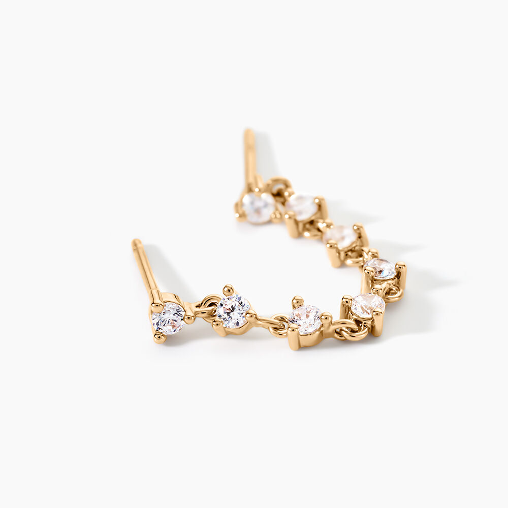 Bijou D'oreille Unitaire Odell Plaqu&eacute; Or Jaune Oxyde De Zirconium - Piercings d'oreilles Femme | Marc Orian