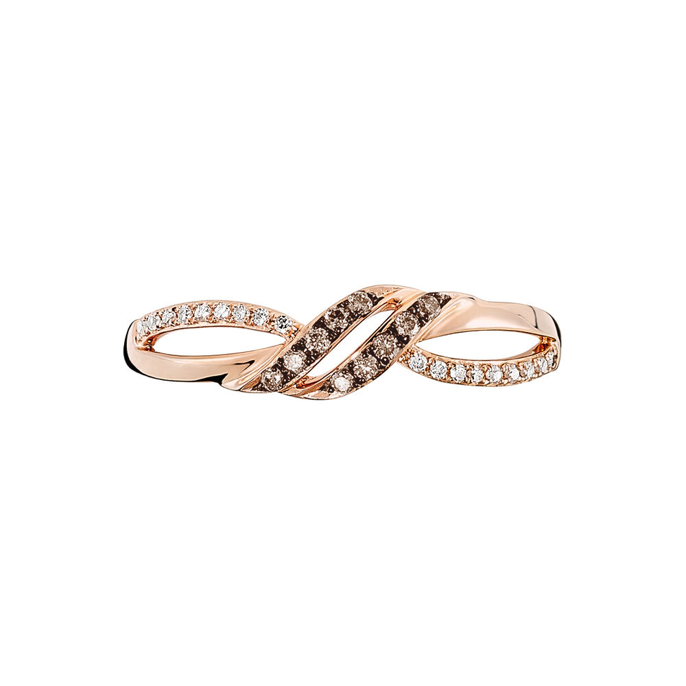 Bague Edem Or Rose Diamant - Bagues pierres précieuses Femme | Marc Orian