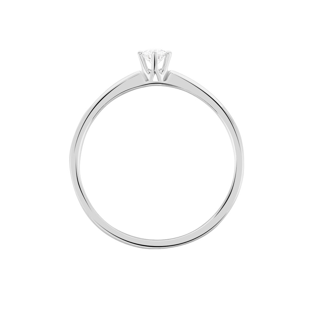 Bague Solitaire Samantha Or Blanc Diamant - Solitaires Femme | Marc Orian