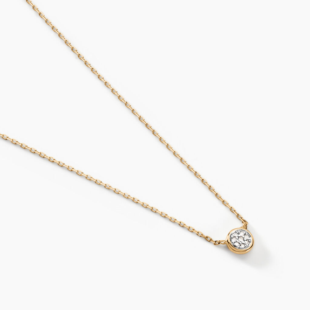 Collier Or Jaune Sofia Diamants - Colliers avec pierres Femme | Marc Orian
