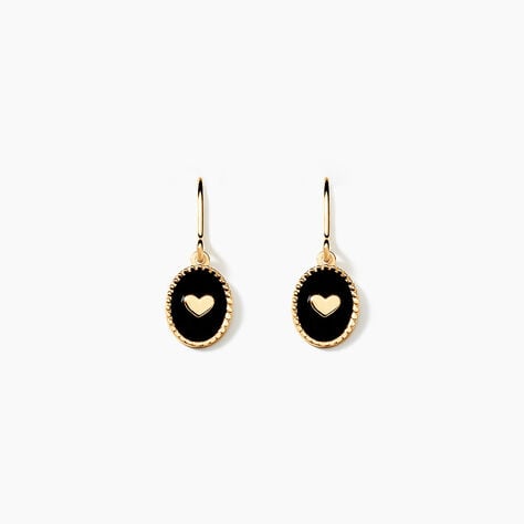 Boucles D'oreilles Puces Black Jack Or Jaune - Puces Femme | Marc Orian