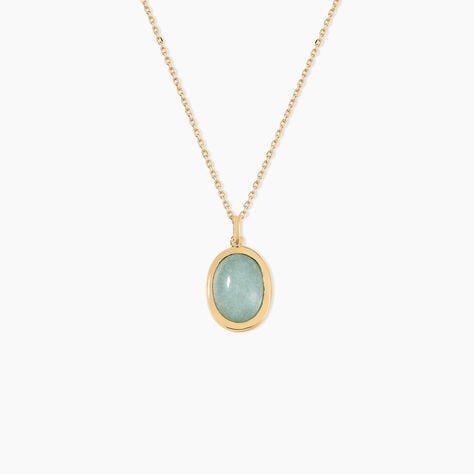 Collier Veina Plaqué Or Jaune Aventurine - Colliers avec pierres Femme | Marc Orian