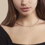 Collier Jany Maille Palmier Or Blanc - Chaines Femme | Marc Orian