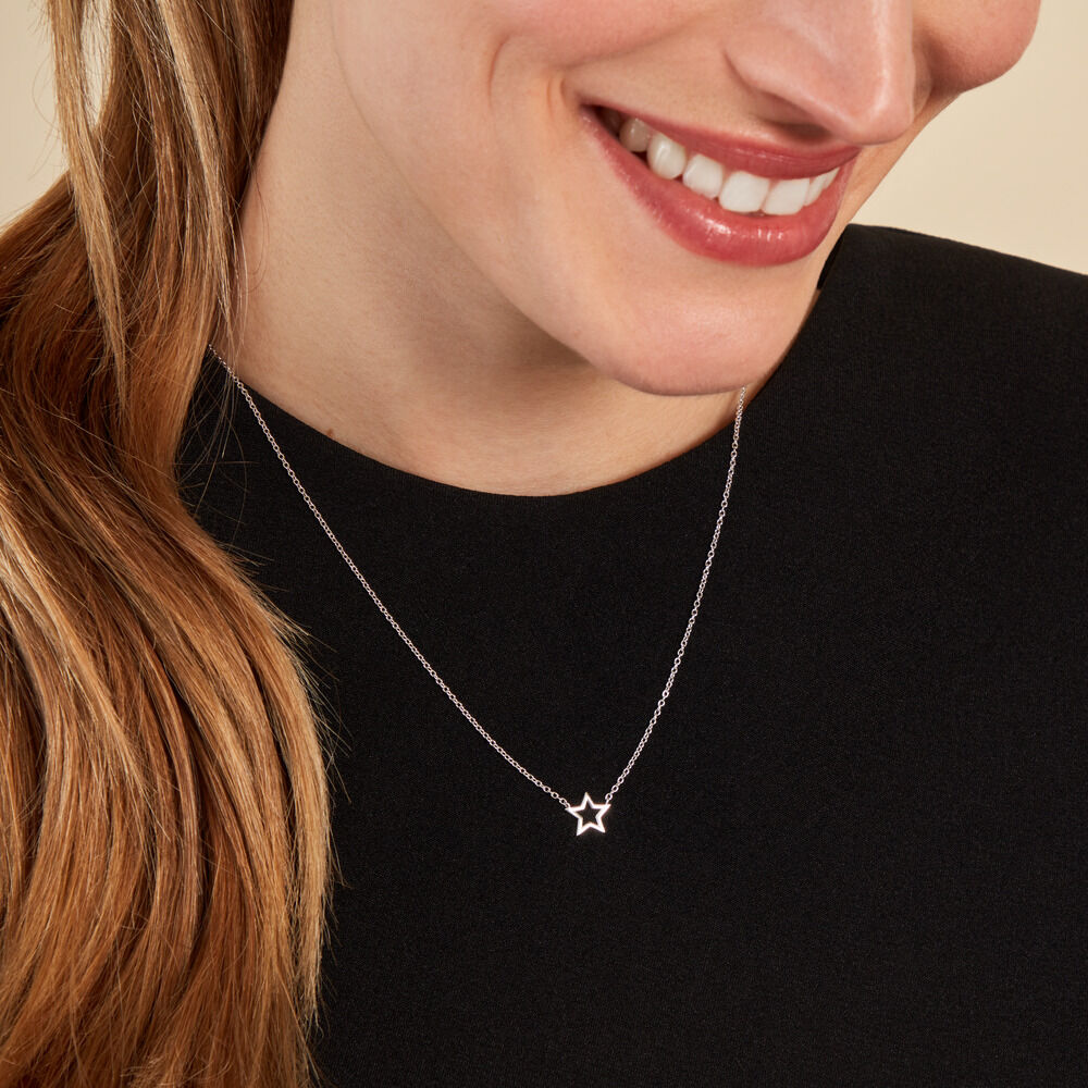 Collier Bess Argent Blanc - Colliers Femme | Marc Orian