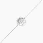 Bracelet Galla Argent Blanc Oxyde De Zirconium - Bracelets fantaisie Femme | Marc Orian