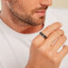 Bague Phebus Him Acier Blanc - Bagues grosses Homme | Marc Orian