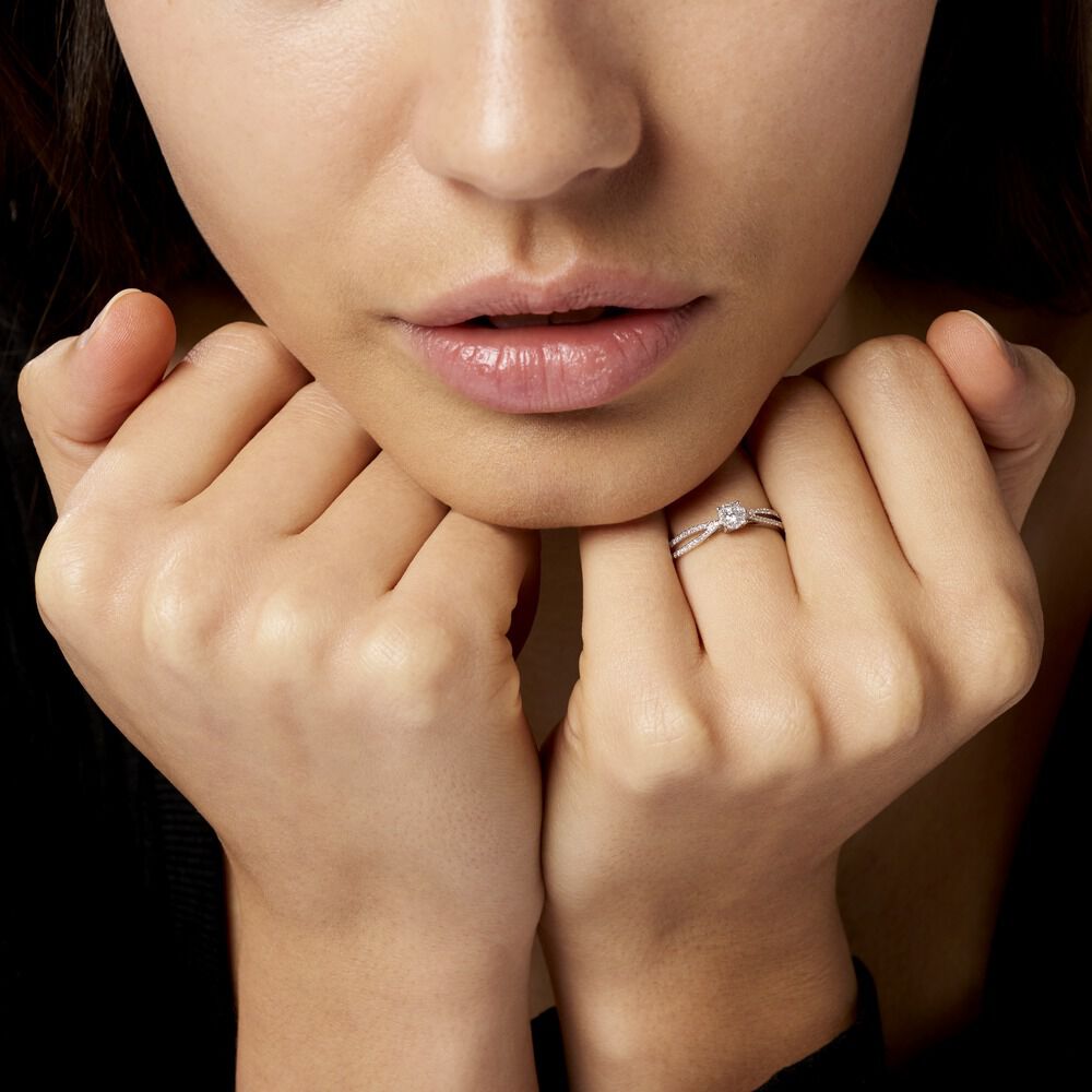 Bague Orphee Or Blanc Diamant - Parures de mariage Femme | Marc Orian