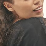 Boucles D'oreilles Puces Edy Serti Clos Or Jaune Topaze - Puces Femme | Marc Orian