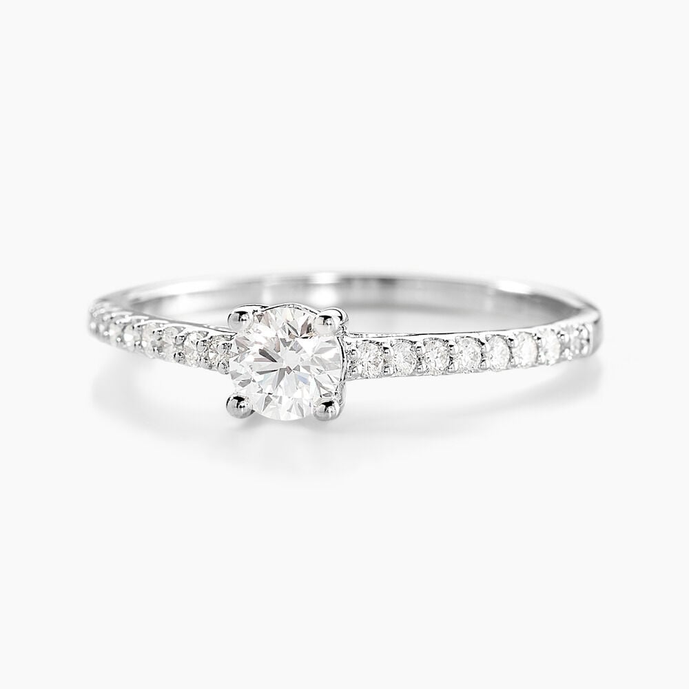 Bague Solitaire Or Blanc Nyala Diamants - Solitaires Femme | Marc Orian