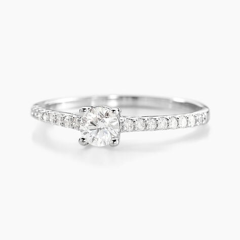 Bague Solitaire Or Blanc Nyala Diamants - Solitaires Femme | Marc Orian
