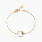 Bracelet Aurore Acier Dor&eacute; Amazonite - Bracelets cha&icirc;nes Femme | Marc Orian