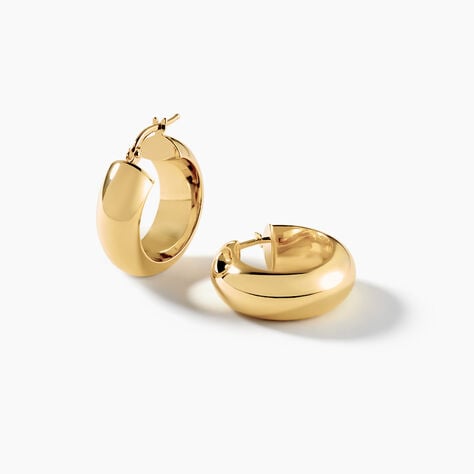 Cr&eacute;oles Telly Argent Dor&eacute; A L'Or 750/1000 - Cr&eacute;oles Femme | Marc Orian