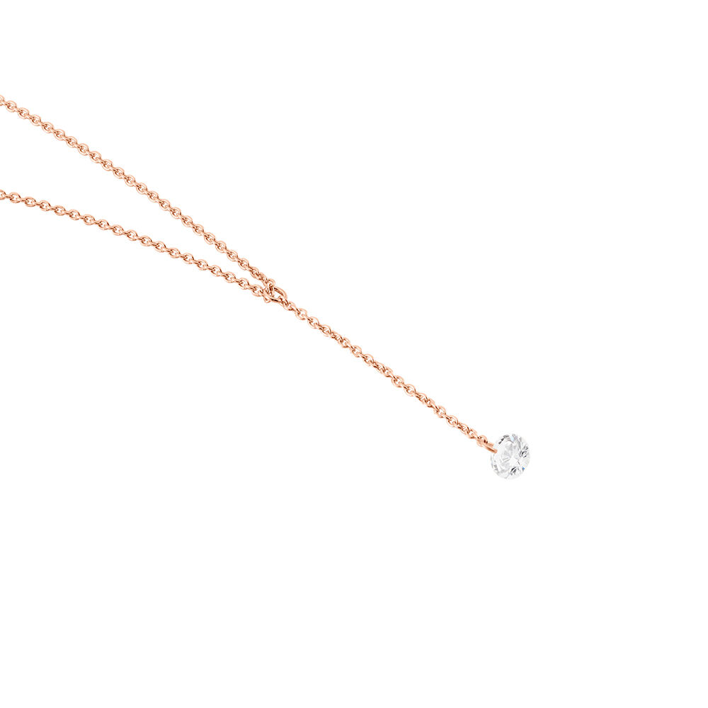 Collier Constantin Argent Rose Oxyde De Zirconium - Colliers avec pierres Femme | Marc Orian