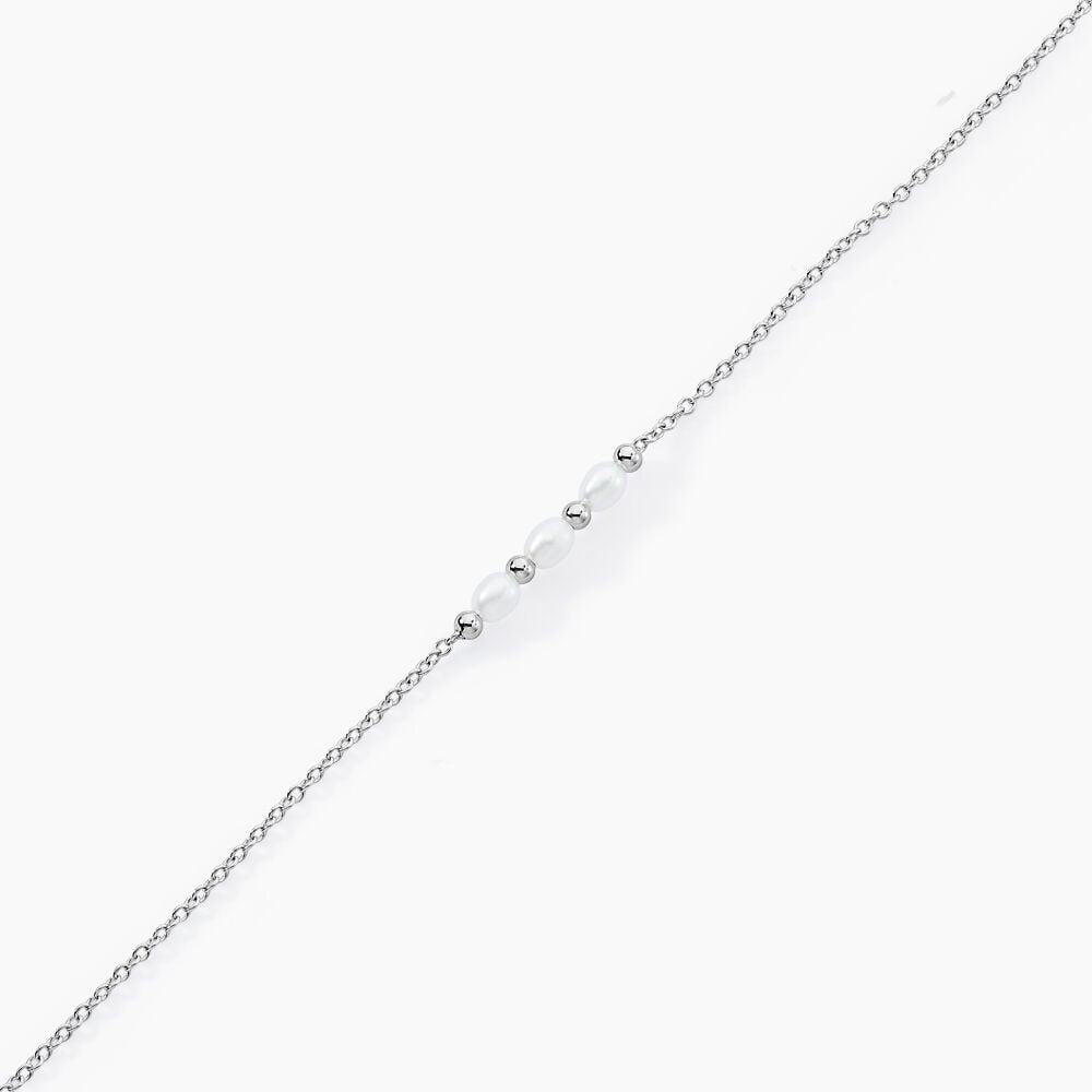Bracelet Felisia Argent Blanc Perle De Culture - Bracelets chaînes Femme | Marc Orian