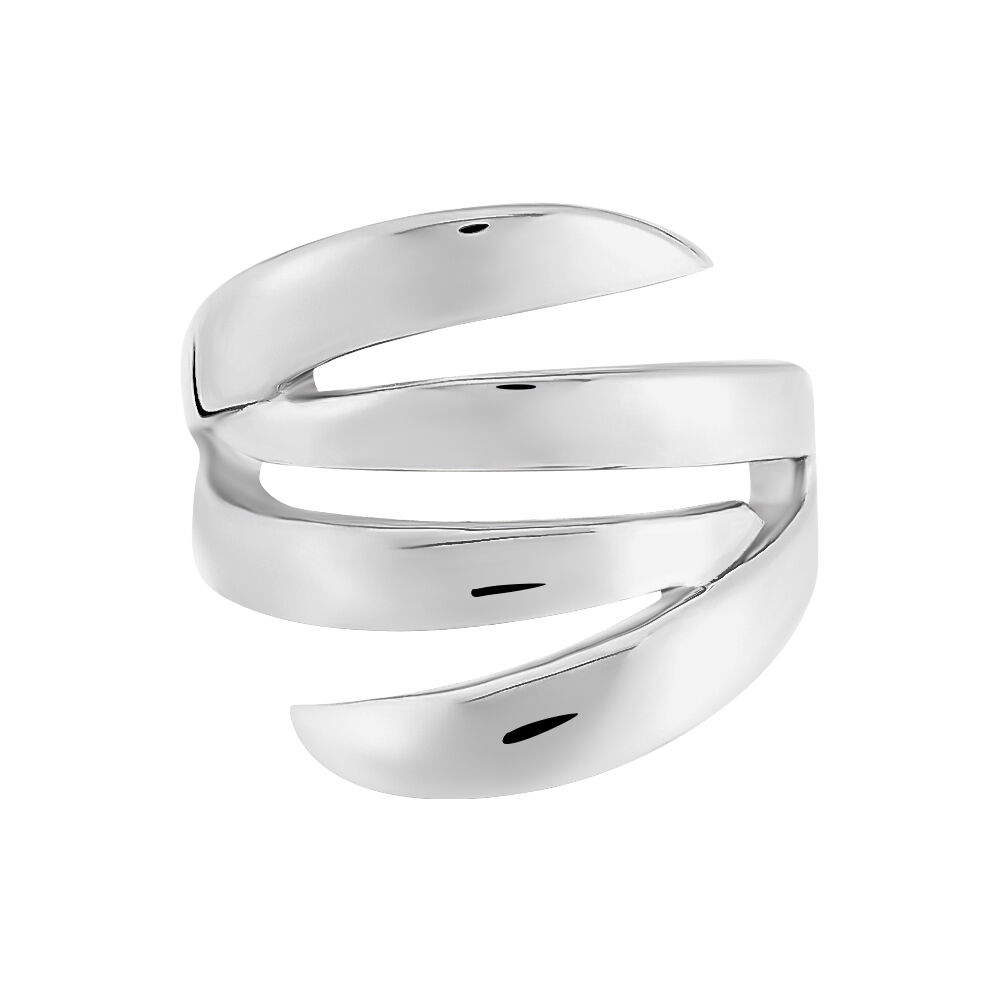Bague Cleia Acier Blanc - Bagues grosses Femme | Marc Orian