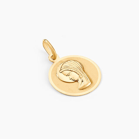 Pendentif Vierge Rond Or Jaune - Médailles et médaillons Famille | Marc Orian