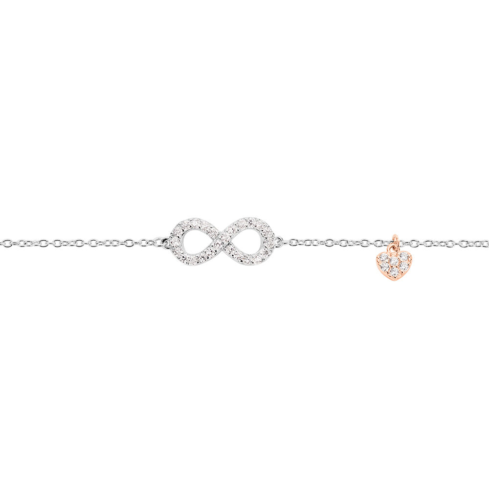 Bracelet Nella Argent Blanc Oxyde De Zirconium - Bracelets chaînes Femme | Marc Orian
