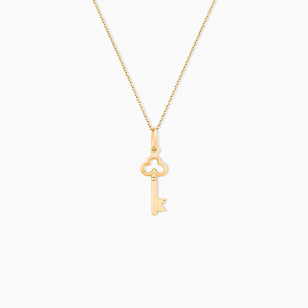 Pendentif Fatilia Clef Coeur Or Jaune - Pendentifs Famille | Marc Orian