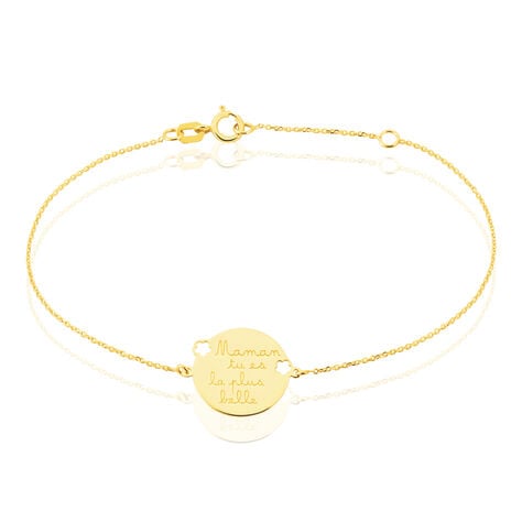 Bracelet Or Jaune - Bracelets Medailles Femme | Marc Orian
