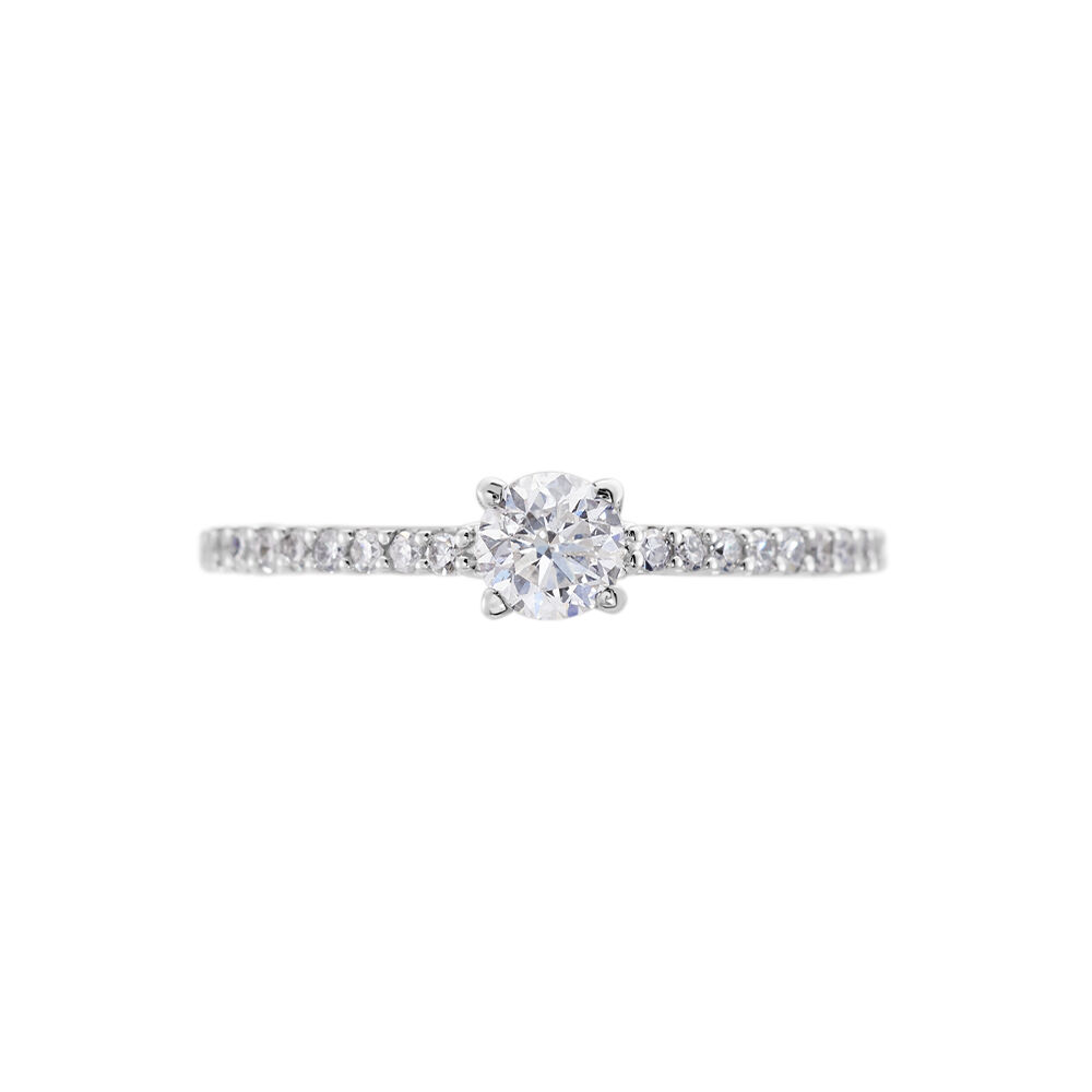 Bague Solitaire Or Blanc Nyala Diamants - Solitaires Femme | Marc Orian