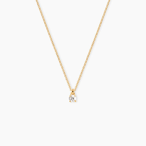 Collier Alexandra Or Jaune Diamant - Colliers solitaires Femme | Marc Orian