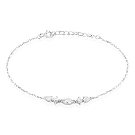 Bracelet Mascaret Argent Blanc Oxyde De Zirconium - Bracelets chaînes Femme | Marc Orian