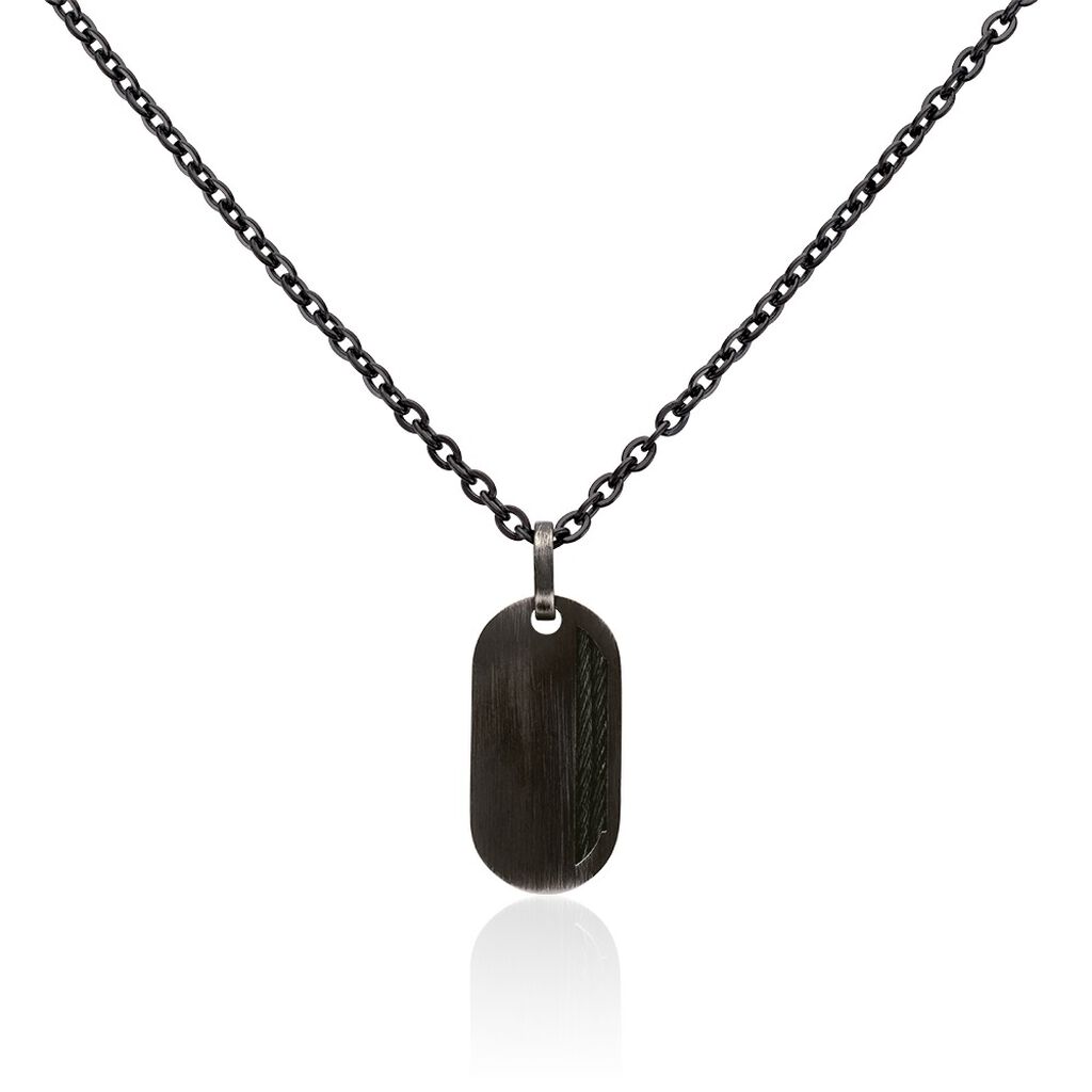 Collier Phebus Him Casual Acier Noir - Colliers fantaisie Homme | Marc Orian