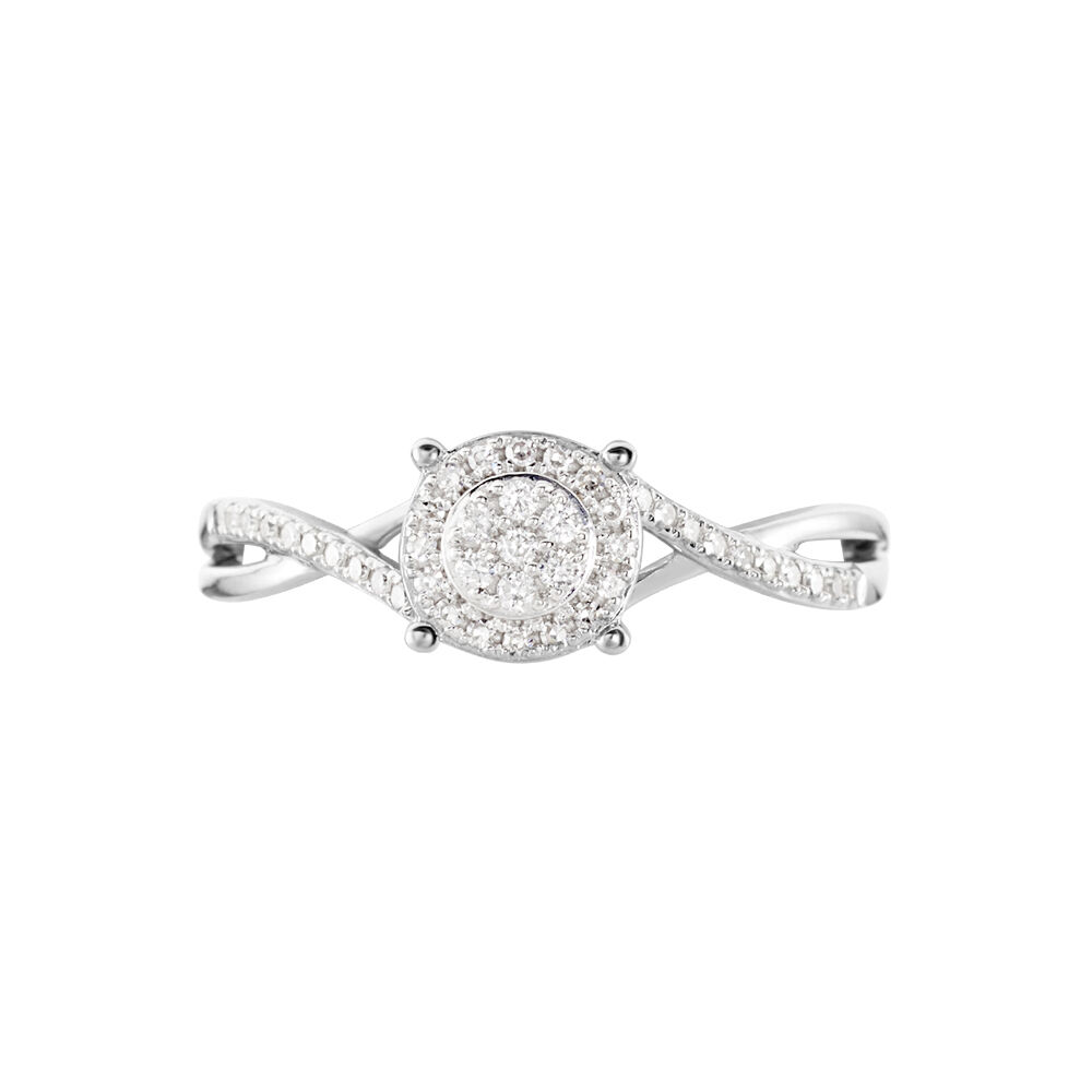 Bague Sigolania Or Blanc Diamant - Bagues pierres précieuses Femme | Marc Orian