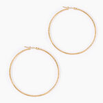 Cr&eacute;oles Anusha Plaqu&eacute; Or Jaune - Grosses cr&eacute;oles Femme | Marc Orian