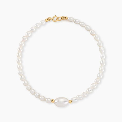 Bracelet Akil Or Jaune Perle De Culture - Bracelets chaînes Femme | Marc Orian