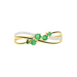 Bague Amarylis Or Jaune Emeraude - Bagues vintage Femme | Marc Orian