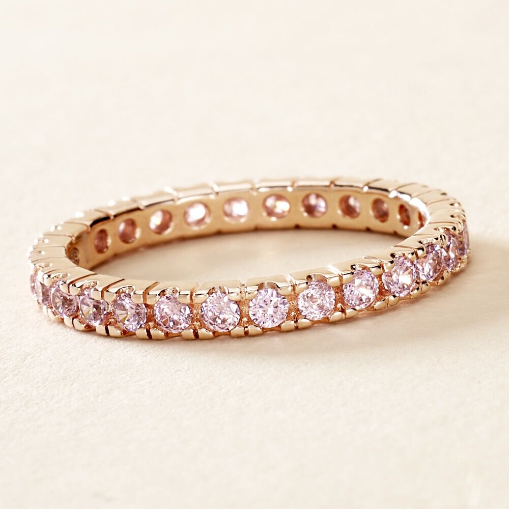 Bague Rio Argent Rose Oxyde De Zirconium - Bagues avec pierre Femme | Marc Orian
