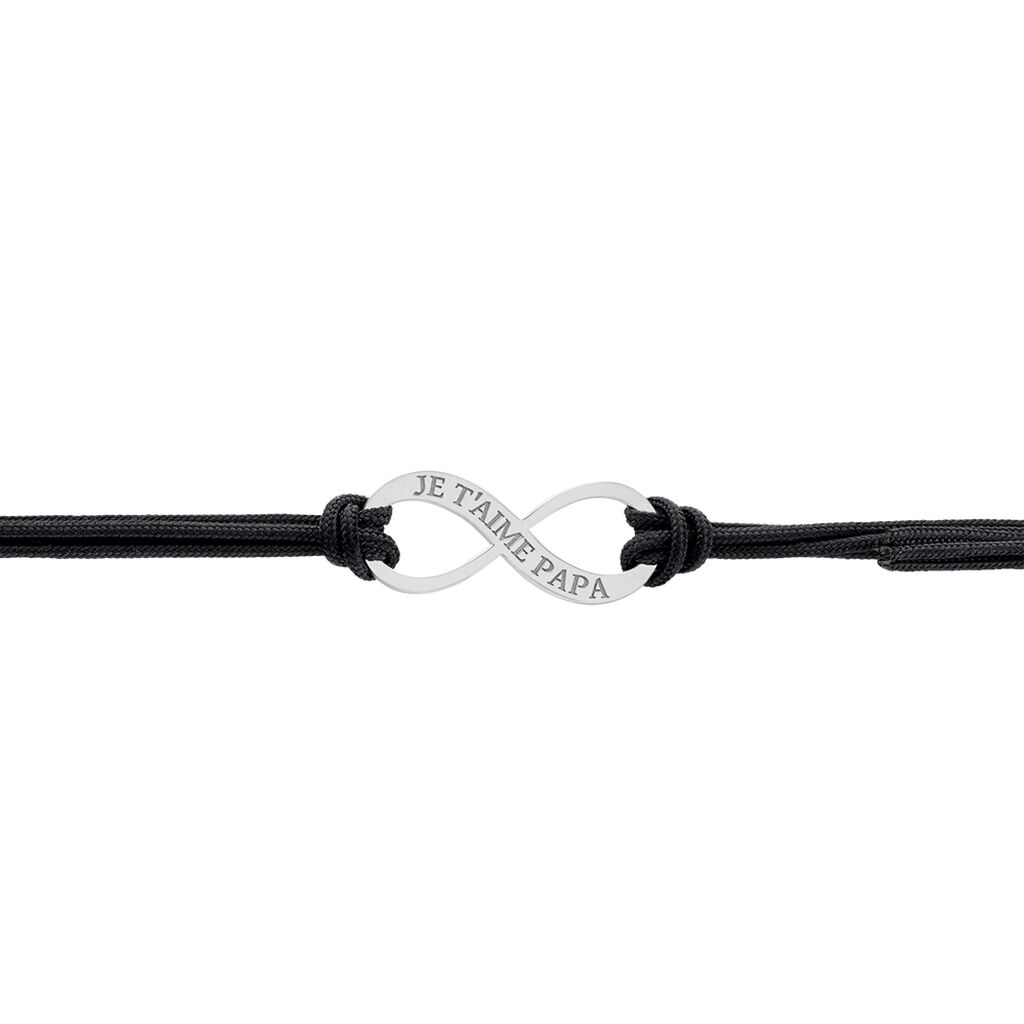 Bracelet Kwesi Argent Blanc - Bracelets cordons Homme | Marc Orian