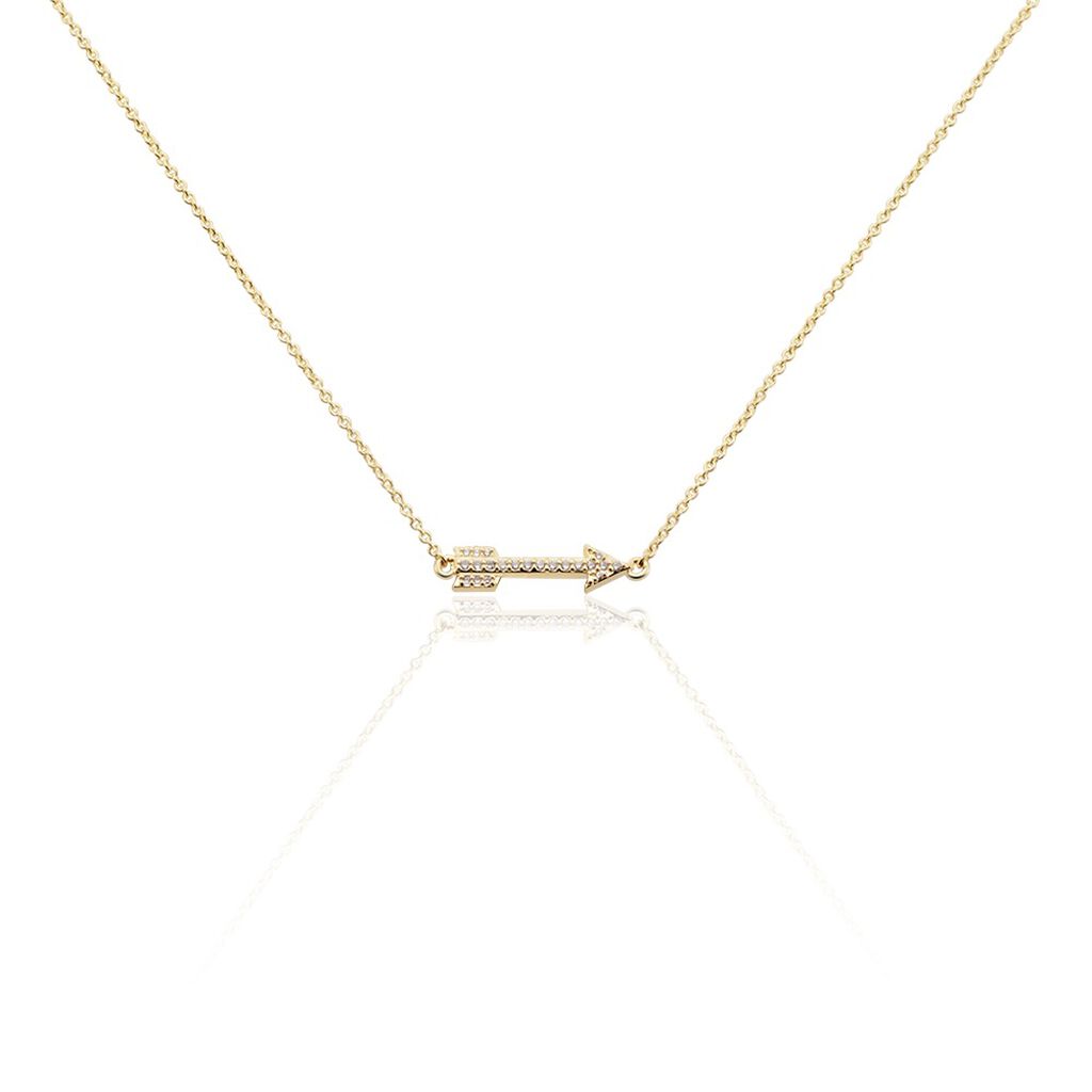 Collier Karitate Plaqu&eacute; Or Oxydes De Zirconium - Colliers avec pierres Femme | Marc Orian