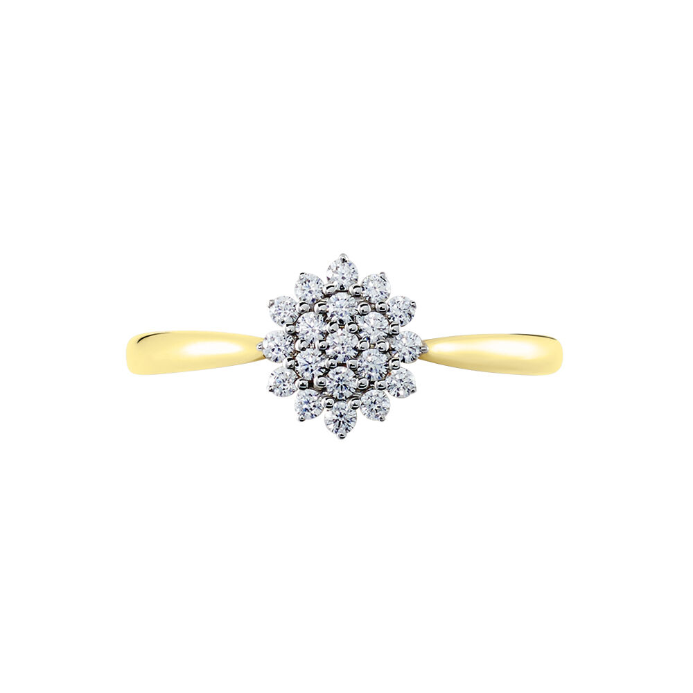Bague Or Jaune Kailyn Oxyde De Zirconium - Bagues fiançailles Femme | Marc Orian