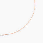 Cha&icirc;ne Igoa Maille For&ccedil;at Diamantee Or Rose - Chaines Femme | Marc Orian