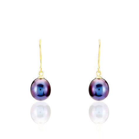 Boucles D'oreilles Pendantes Severiane Or Jaune Perle De Culture - Boucles d'oreilles mariage Femme | Marc Orian