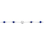 Bracelet Argent Kutrun Lapis Lazuli - Bracelets Medailles Femme | Marc Orian